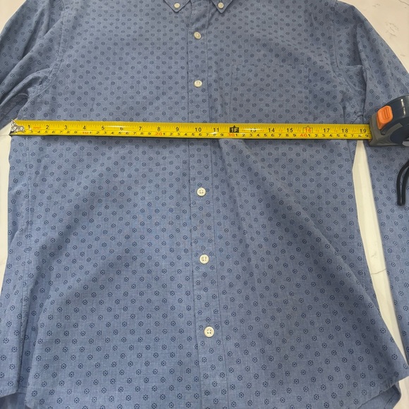 Bonobos Blue Casual Button Down Shirt with Polka Dot Pattern - Picture 2 of 7